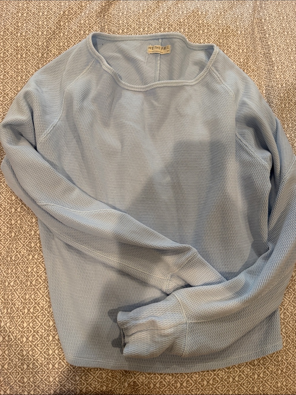 We The Free Light Blue  layering top